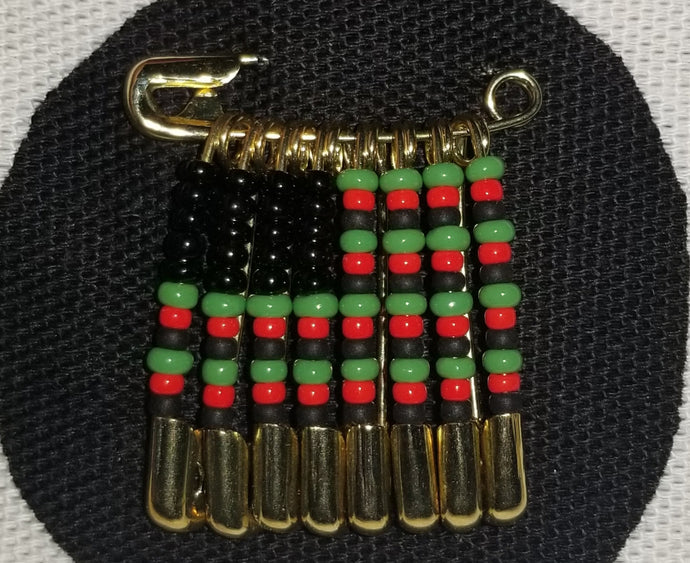 African-American Flag Pin 2.0 (Gold)