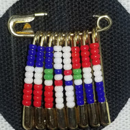 Dominican Republic Flag Pin (Gold)