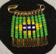 Brazil Flag Pin (Gold)