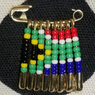 South Africa Flag Pin (Gold)